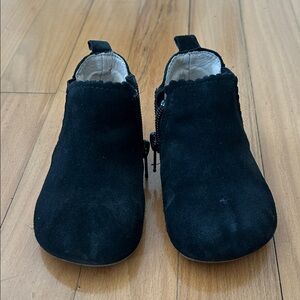 Little Love Bug Black Suede “Reagan” Style Boots